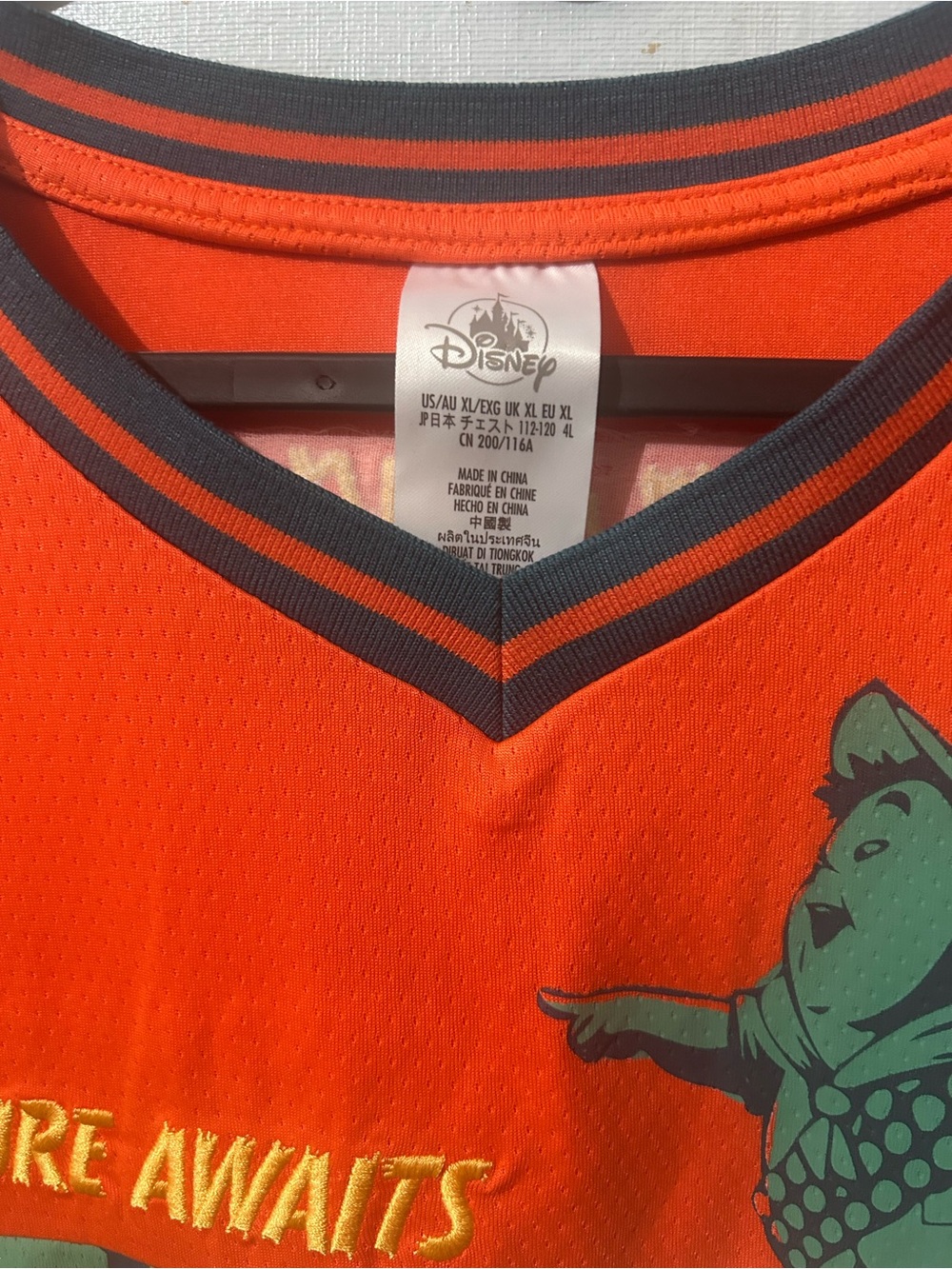 Disney Orange and Cream Adventure Awaits Graphic Jersey Shirt - Picture 2 of 7